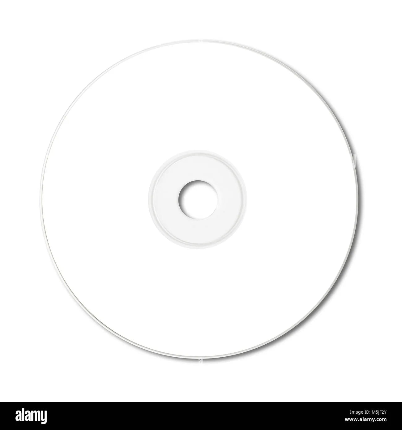 Paquete Sticker o Label Para Cd O Dvd X10 Unds Blanco
