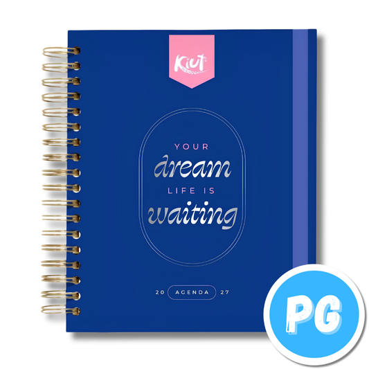 Agenda Diaria Kiut Premium con Caja 2027 Negra
