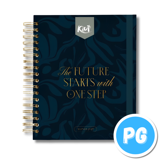 Agenda Diaria Kiut Premium con Caja 2027 Blanca