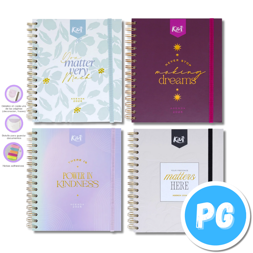 Agenda Diaria Kiut 2026 Premium Argollada