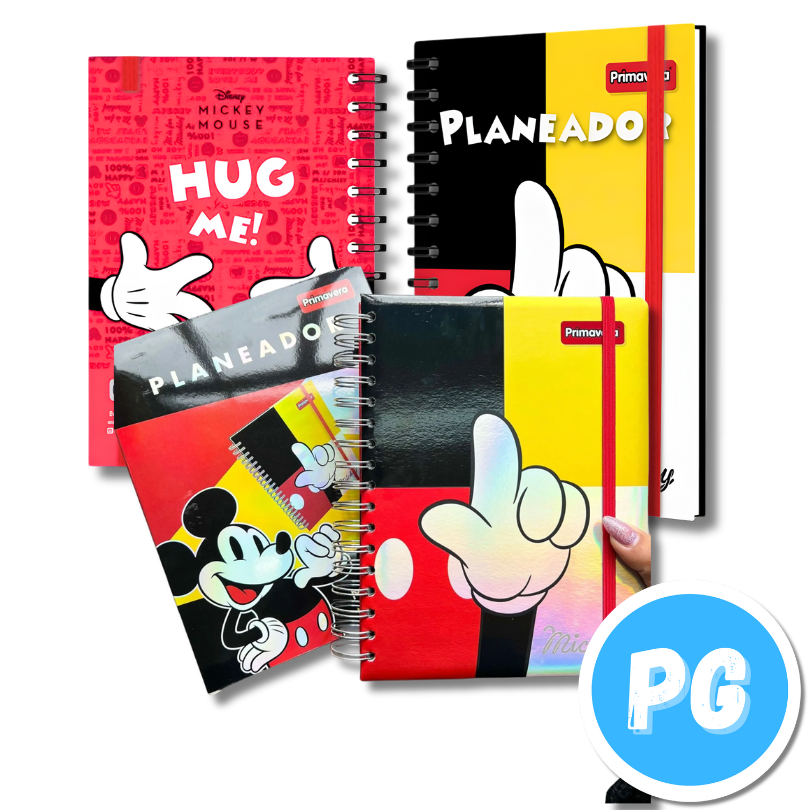 Agenda Primavera Planeadora Argollada Mickey Disney
