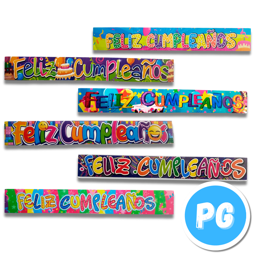 Banner Feliz Cumpleaños Unisex 1 Metro
