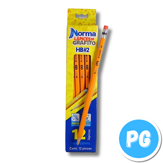 Lapiz Norma Hb #2 Unidad Negro