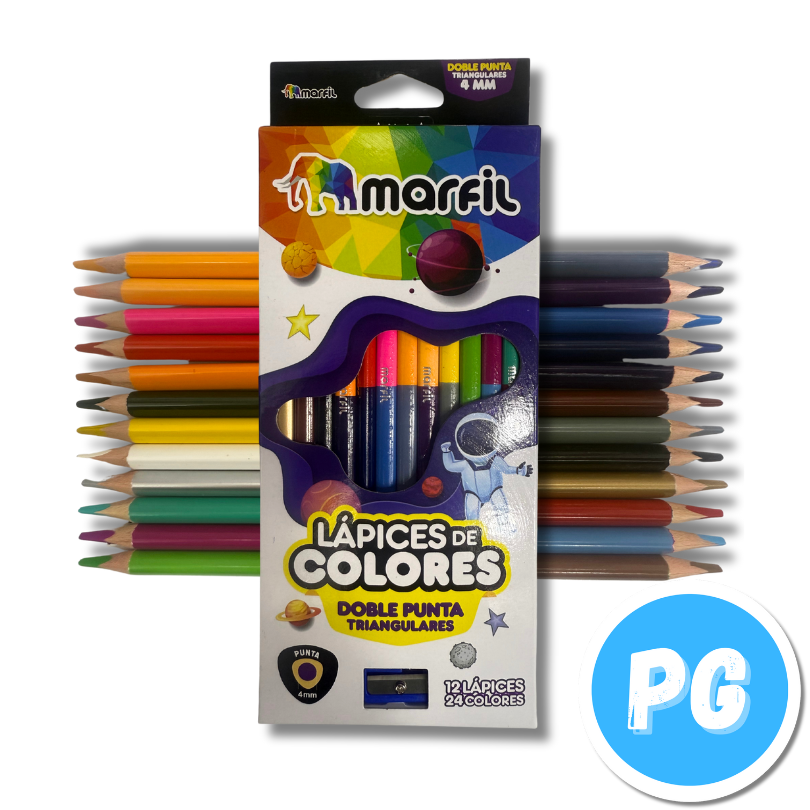 Caja Color Marfil x12 Unds Doblepunta Triangular