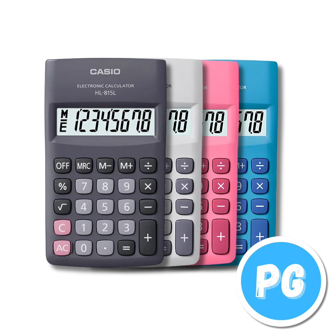 Calculadora Casio HL-815 8 Digitos Negra