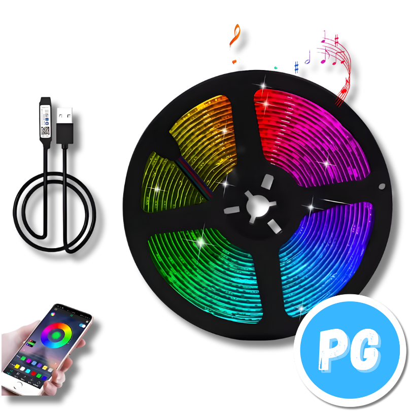 Cinta Led 5 Metros 3 Tonos Bluetooth