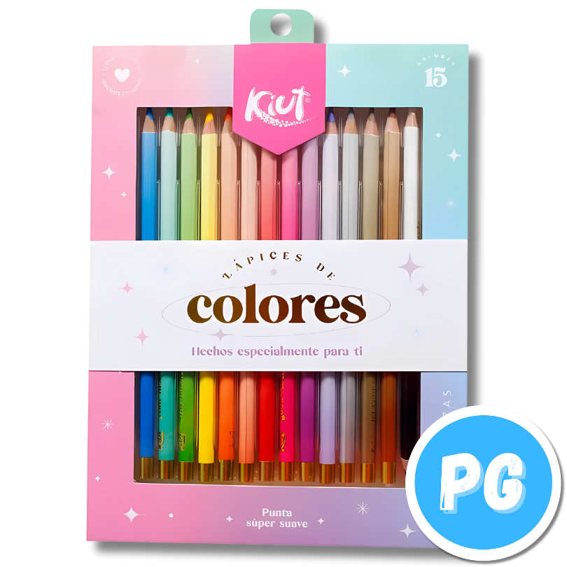 Caja Color Kiut X15 Unds Unipunta