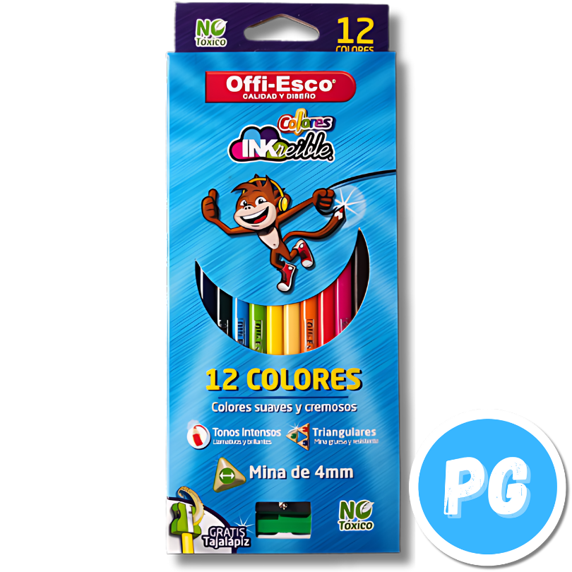 Caja Color Offi Esco 4mm X12 Unds Unipunta