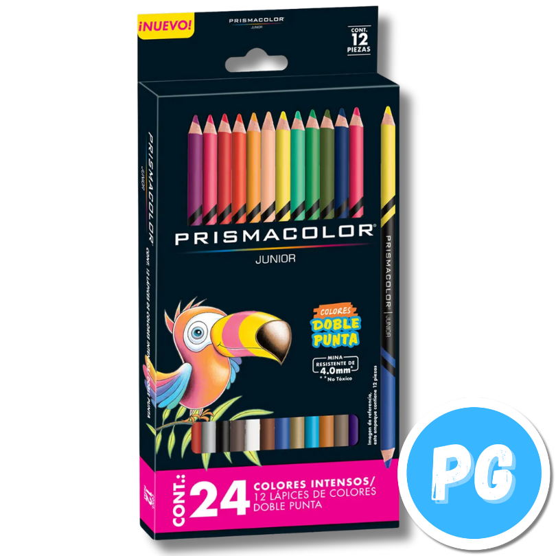 Caja Colores Prismacolor Junior 4mm x12 Unds Doblepunta (12x24)