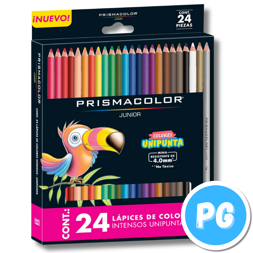 Caja Colores Prismacolor Junior 4mm x24 Unds Unipunta