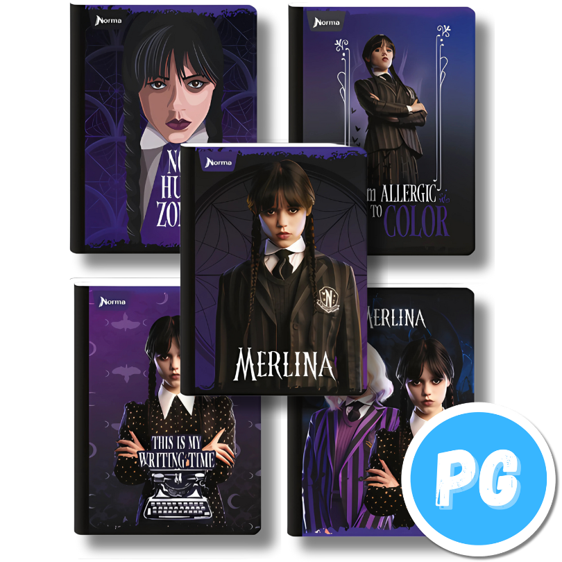 Cuaderno Cosido 100 Hojas Norma Merlina Cuadros