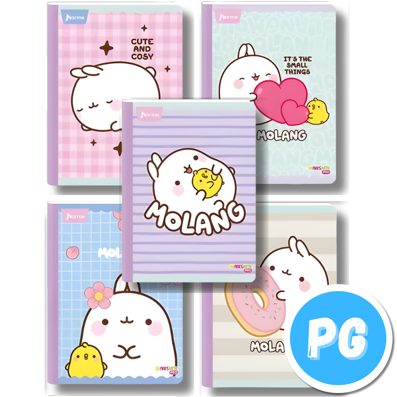 Cuaderno Cosido 100 Hojas Norma Molang Cuadros