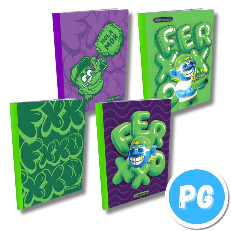 Cuaderno Cosido 100 Hojas Primavera Ferxxo Cuadros - Se envia un motivo aleatorio