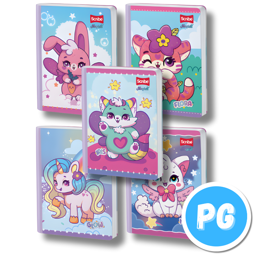 Cuaderno Cosido 100 Hojas Scribe Magical Animales Cuadros