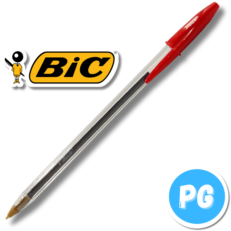 Esfero Bic Cristal Rojo De Tapa