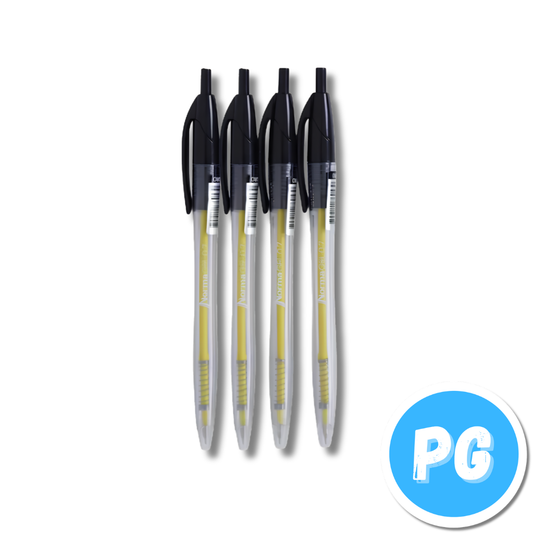 Caja Esfero Norma 0.7mm Gel x12 Unds Retractil Negro
