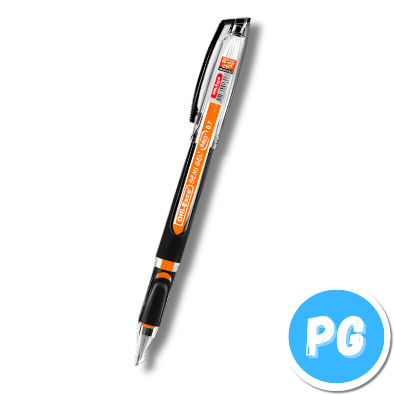Caja Esfero Offi-esco 0.7mm Semigel X6 Unds Tapa Negro - Ergonomico Dura Mas 078f