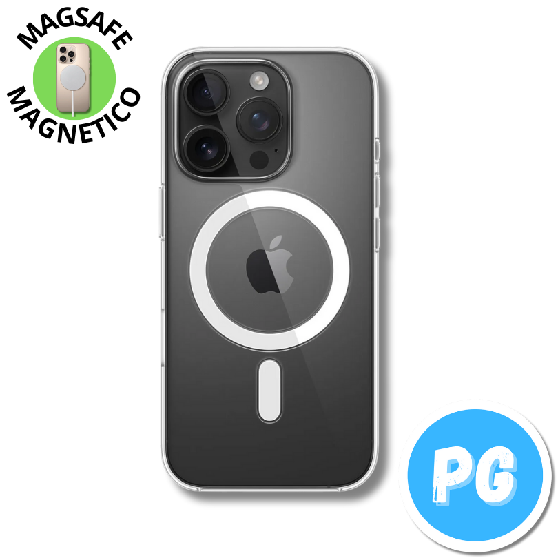 Estuche Space Magsafe Para Iphone 15 Pro Max Transparente (magnetico)