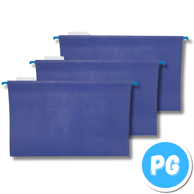 Paquete Carpeta Carton Colgante X10 Unds Azul