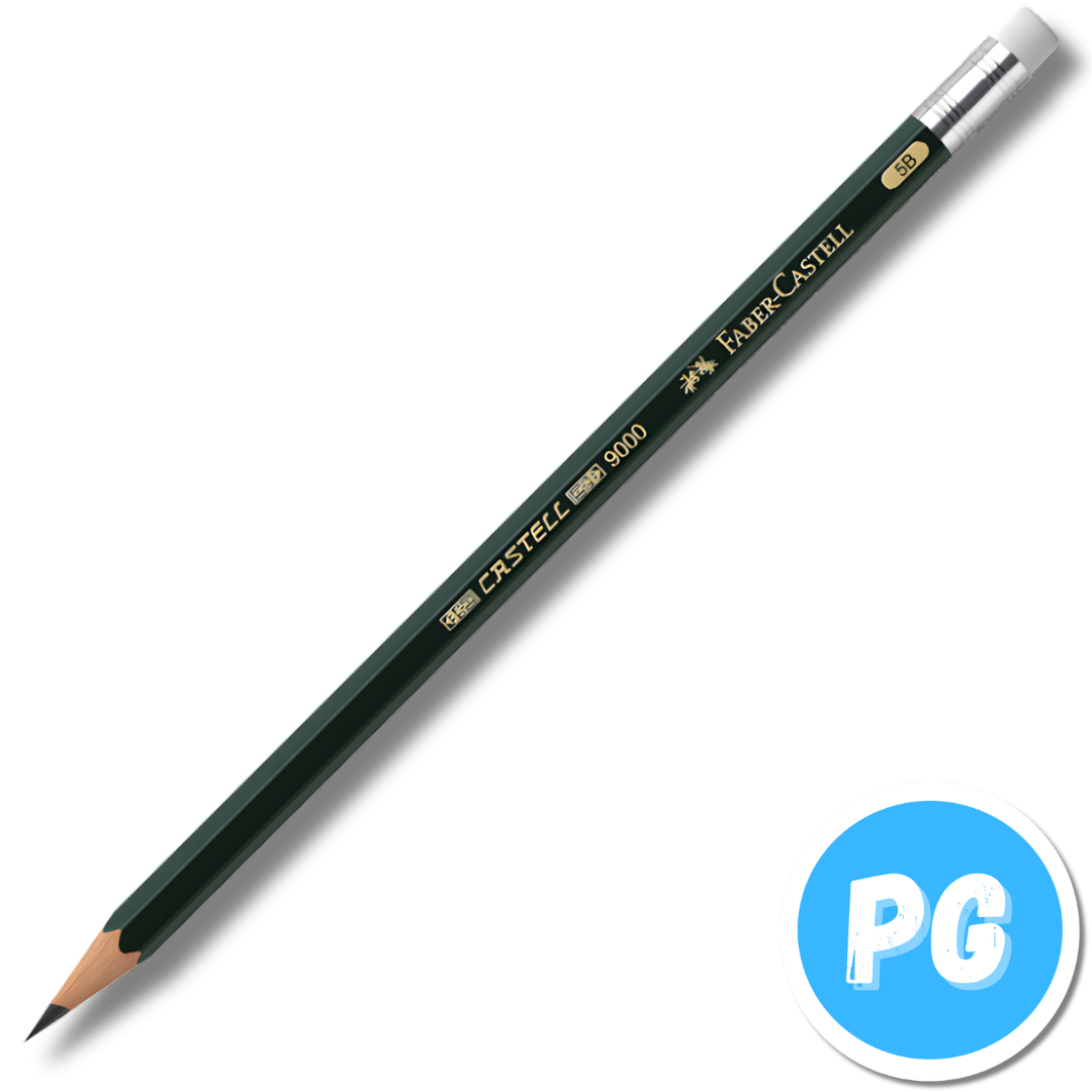 Caja Lapiz Faber Castell 9000 5B X12 Unds Negro