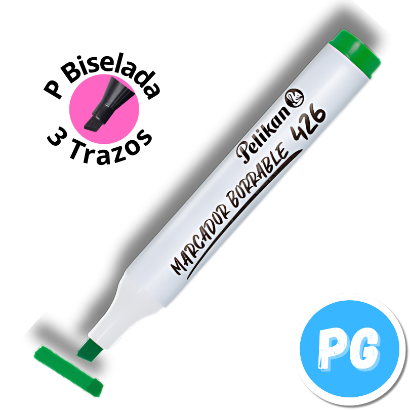 Caja Marcador Pelikan Borrable 426 x10 Unds Verde