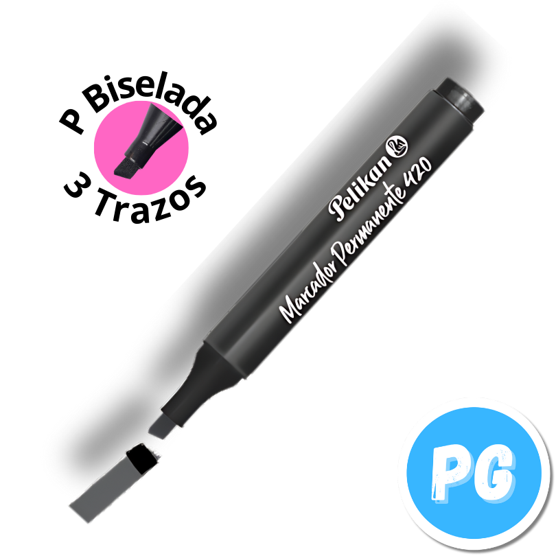 Marcador Pelikan Permanente 420 Unidad Negro