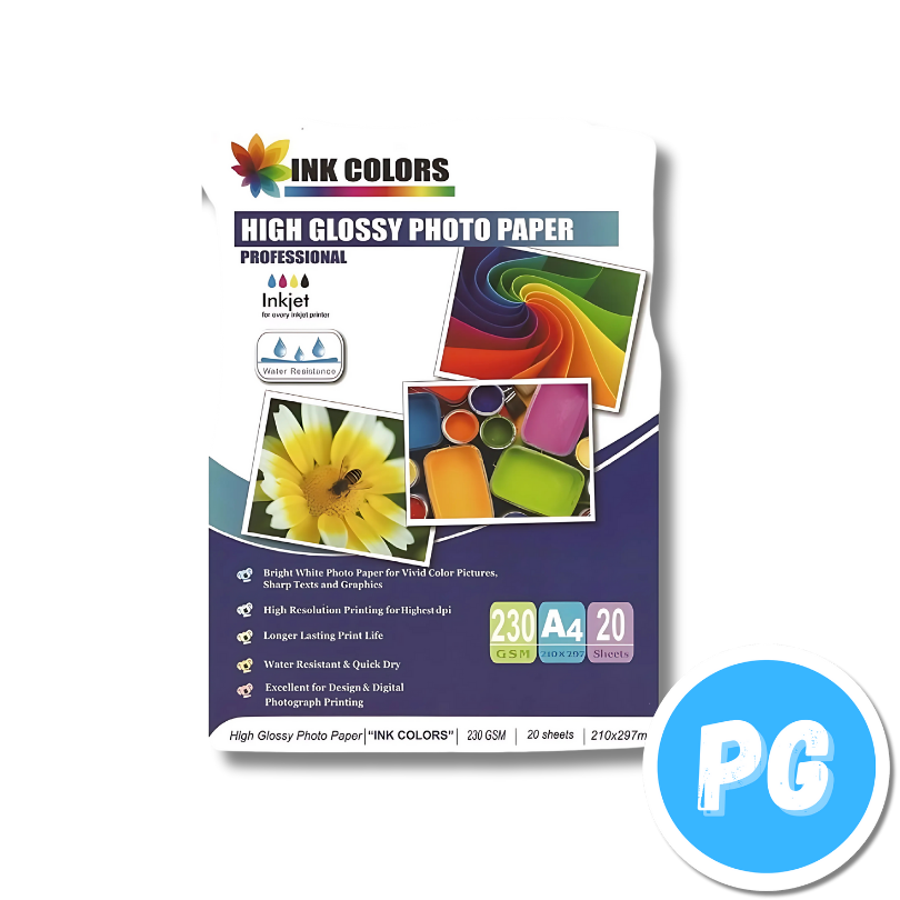 Paquete Papel Fotografico 135 gramos x100 Unds A4