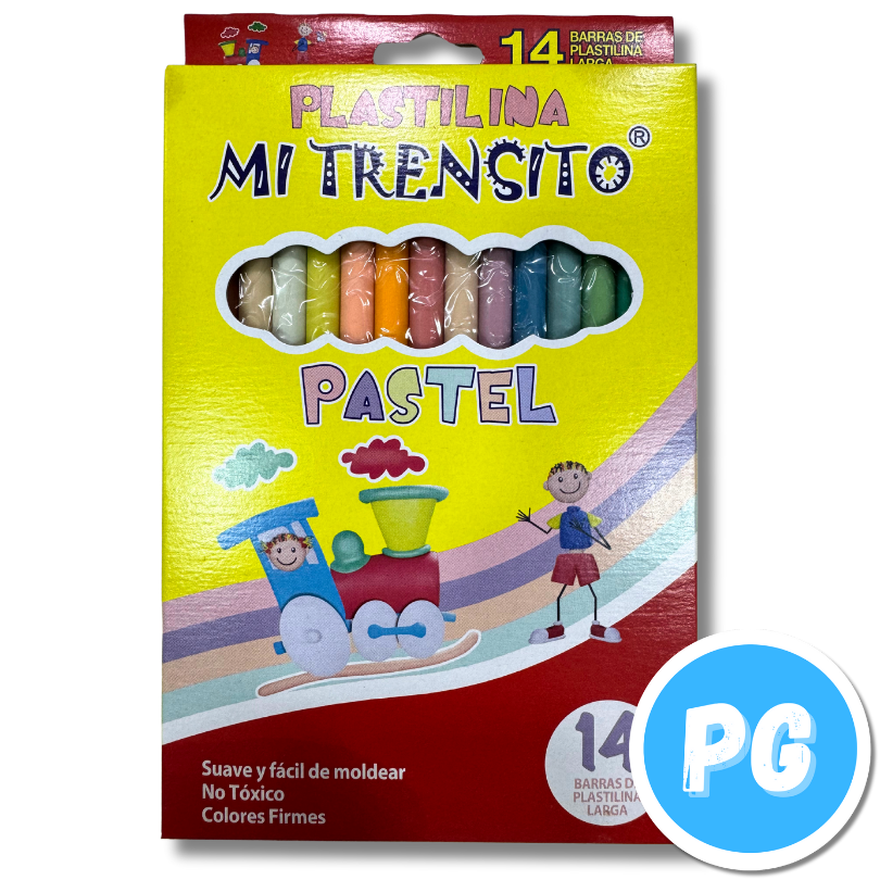 Paquete Plastilina En Barra Largas X13 Colores Surtidos