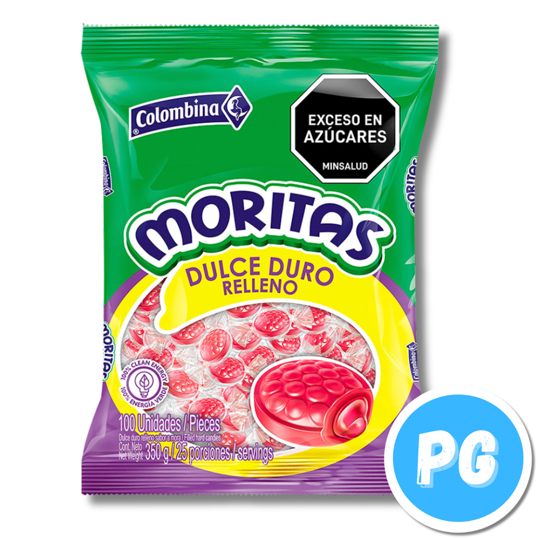 Paquete Dulce Relleno Moritas X100 Unds