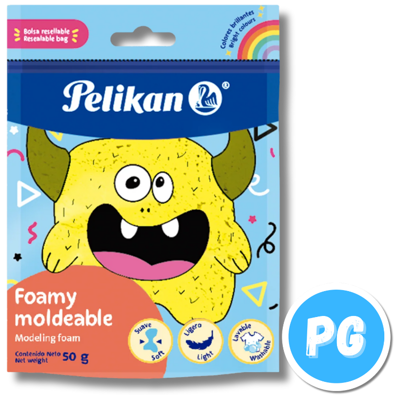 Paquete Fomi Moldeable Pelikan X50 Gramos Amarillo