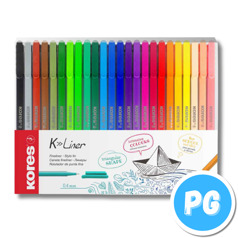 Paquete Micropunta Kores X24 Unds Surtido 0.4mm