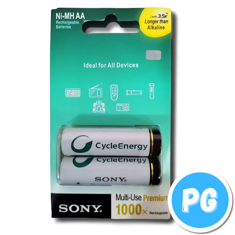 Paquete Pila Sony Recargable X2 Unds Aa