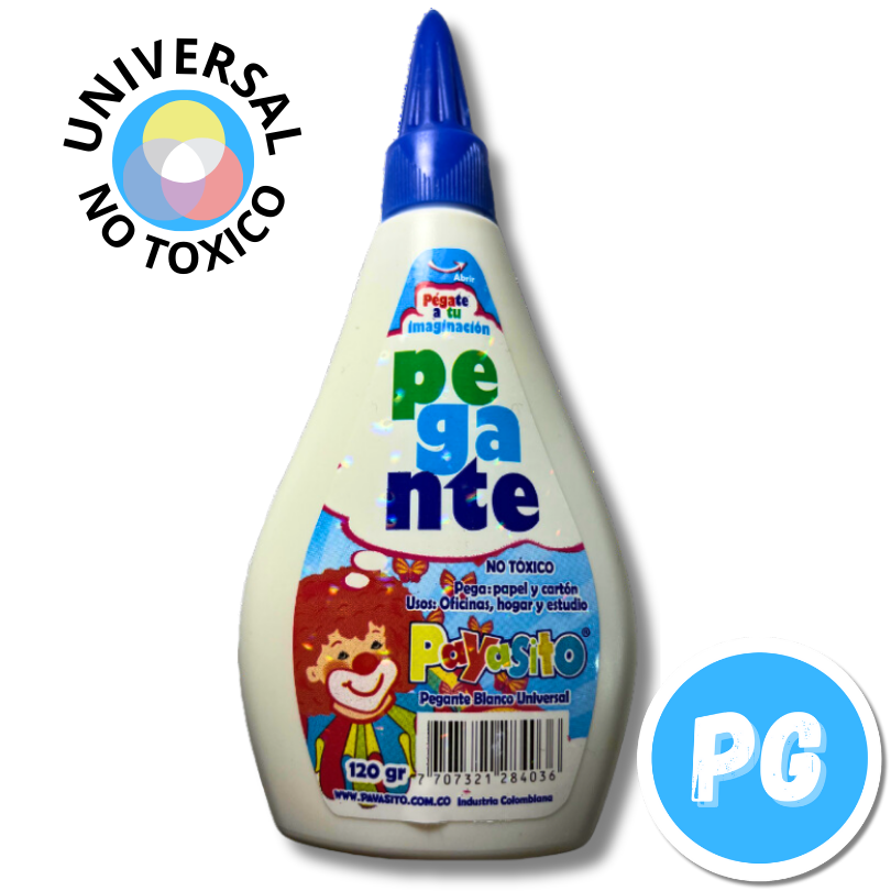 Caja Pegante Payasito Universal 120 Gramos x6 Unds No Toxico