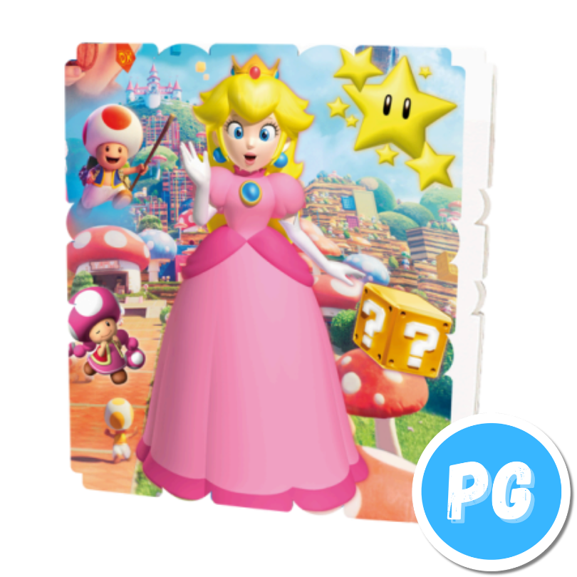 Piñata Icopor Cuadrada Princesa Peach De Mario