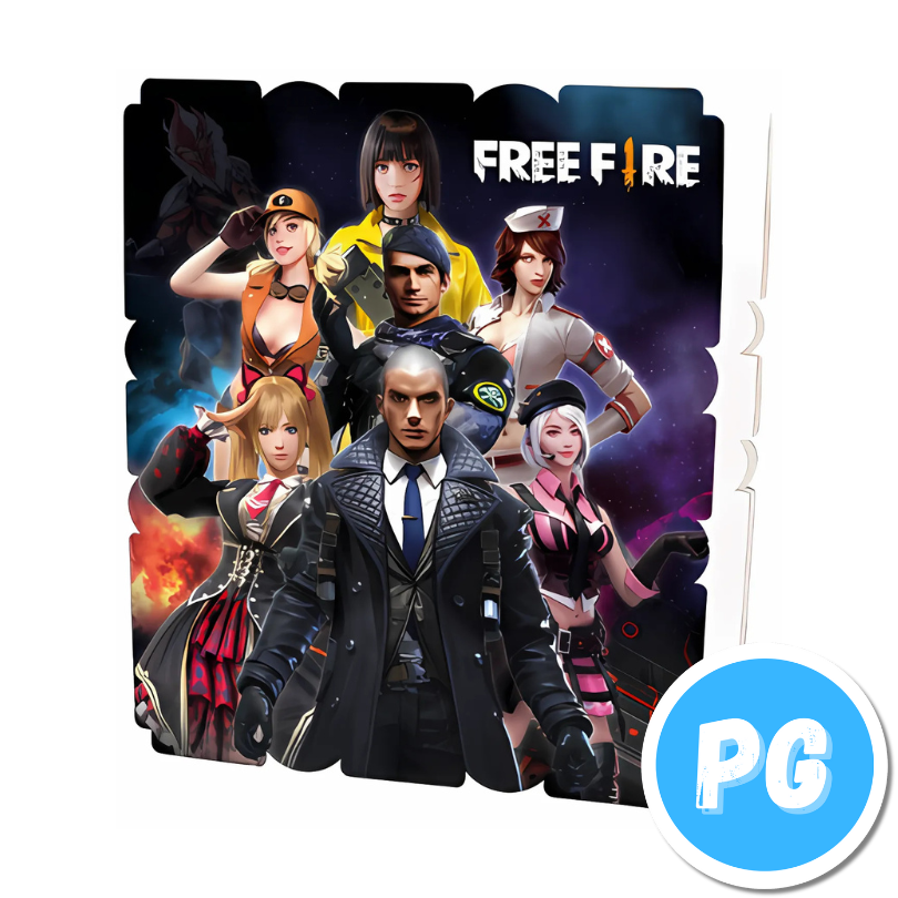 Piñata Icopor Cuadrada Free Fire