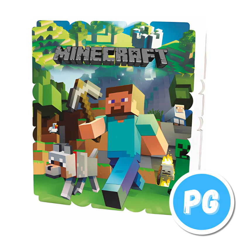 Piñata Icopor Cuadrada Minecraft