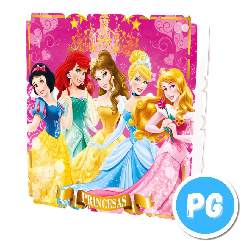 Piñata Icopor Cuadrada Princesas Disney