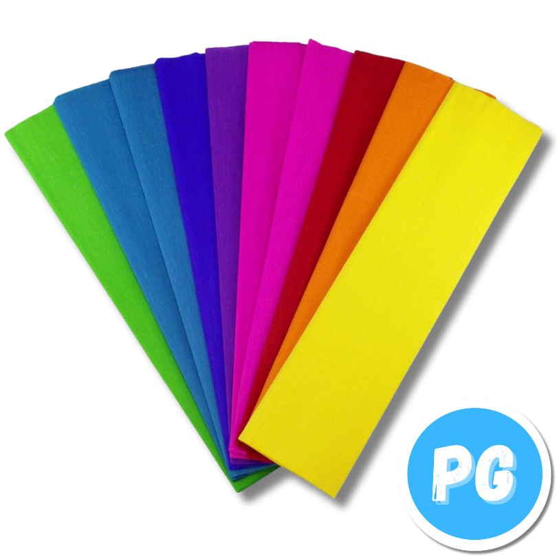 Paquete Papel Crepe x10 Pliegos Surtido