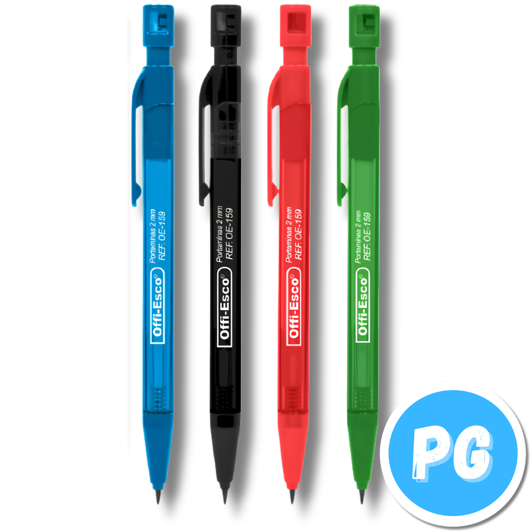 Portaminas Offiesco 2.0mm Oe-159 Unidad Con Tajalapiz Tonos Primarios
