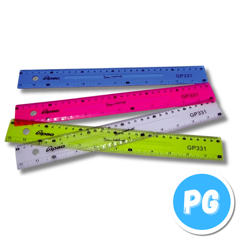 Regla Plastica 30 Centimetros