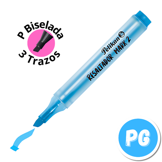 Caja Resaltador Pelikan Mark 2 x10 Unds Azul