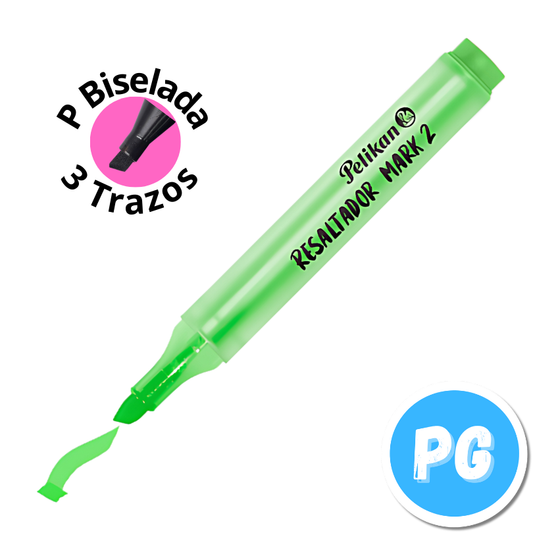 Caja Resaltador Pelikan Mark 2 x10 Unds Verde