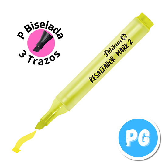 Caja Resaltador Pelikan Mark 2 x10 Unds Amarillo