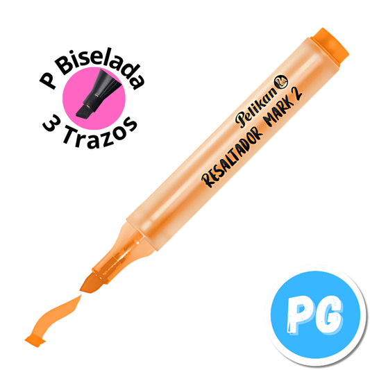 Caja Resaltador Pelikan Mark 2 x10 Unds Naranja