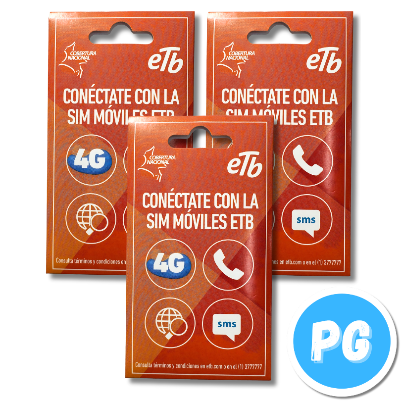 Sim Card Fisica ETB Prepago