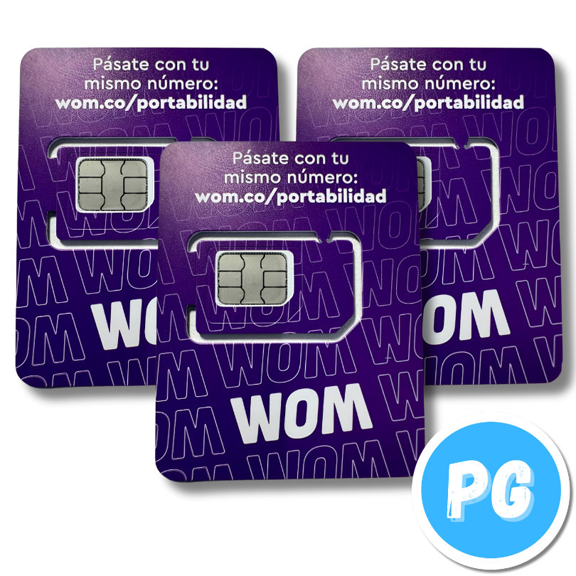 Sim Card Fisica WOM Prepago