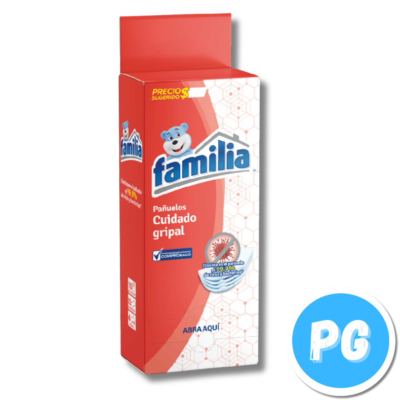 Paquete Pañuelos Familia Triple Hoja Ultra Suave X4 Sobres (10 Pañuelos Cada Sobre)