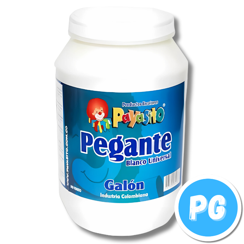 Tarro Pegante Payasito Universal x4000 Gramos No Toxico Galon