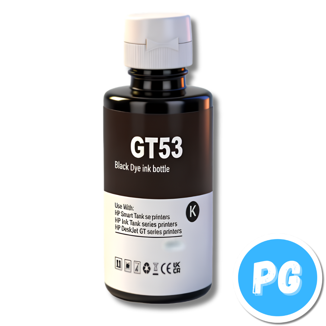 Juego Tarro Tinta Ecolor Generica para HP GT52 Y GT53 70ML X4 Colores