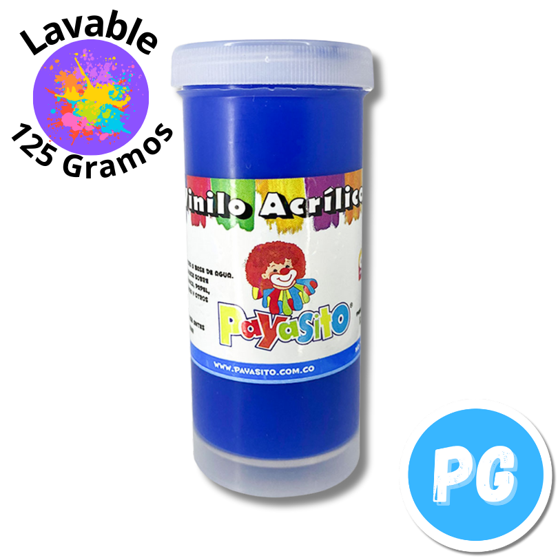 Vinilo Payasito Escolar 125 Gramos Azul